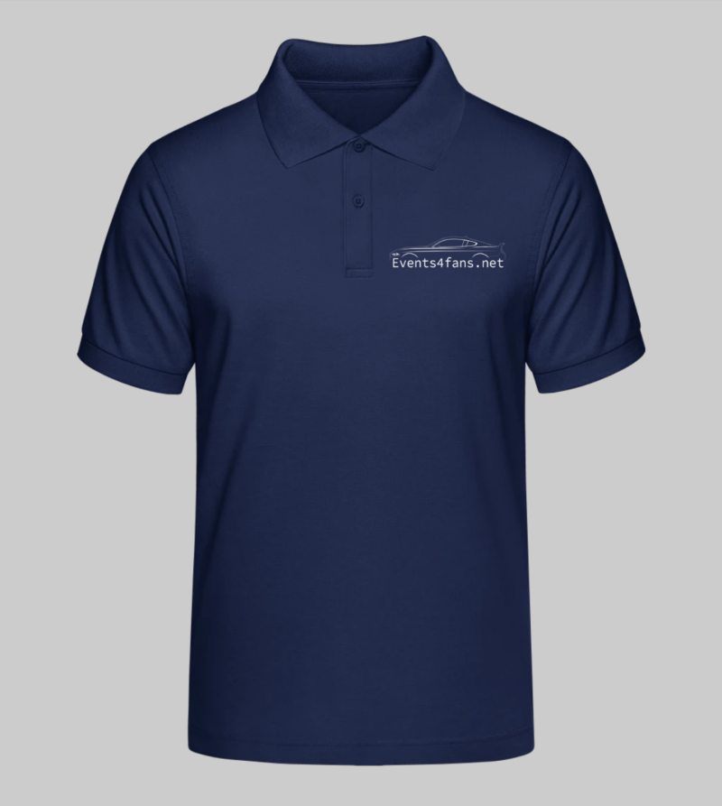 Mustang Alpenride Polo Hemd Herren blau vorne